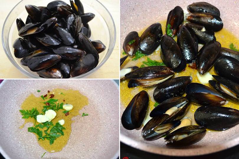 1 cuocere cozze