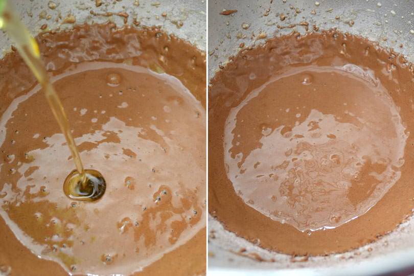 3 aggiungere olio