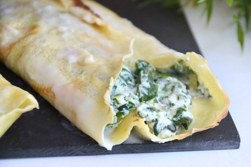 Crespelle ricotta e spinaci