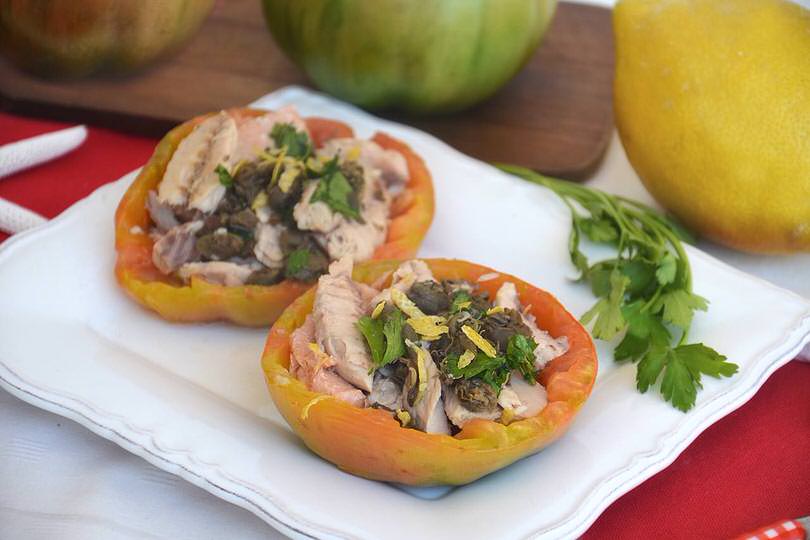 Pomodori ripieni di sgombro