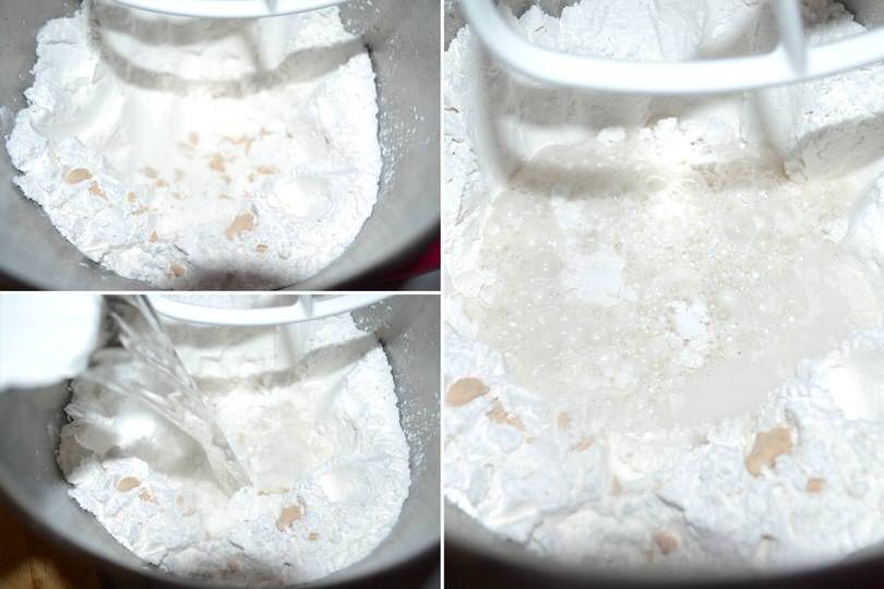 1 impastare farina lievito acqua