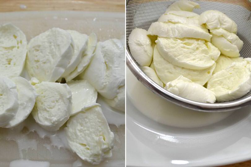 6 far scolare mozzarella