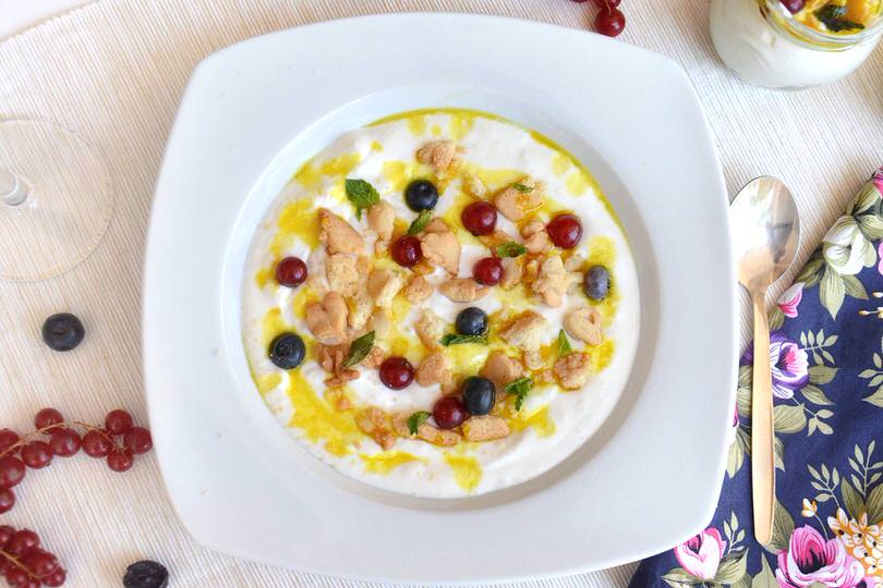 Mousse di ricotta al basilico