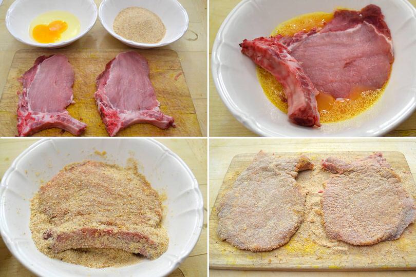 2 cotolette nel pangrattato