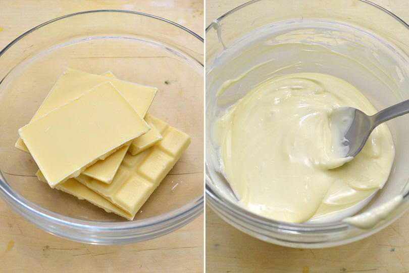 1 sciogliere cioccolato bianco