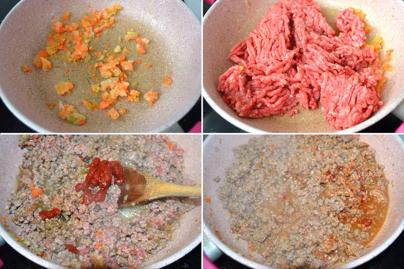 2 cuocere carne macinata