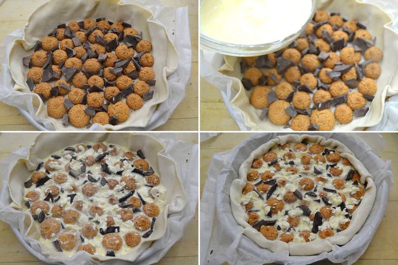 2 versare crema e infornare