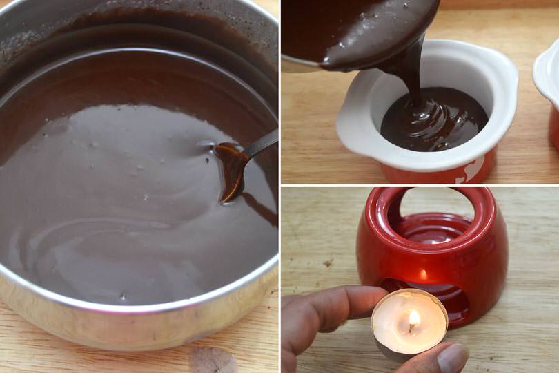 3 versare cioccolato
