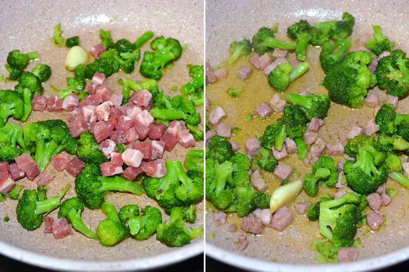 4 aggiungere pancetta