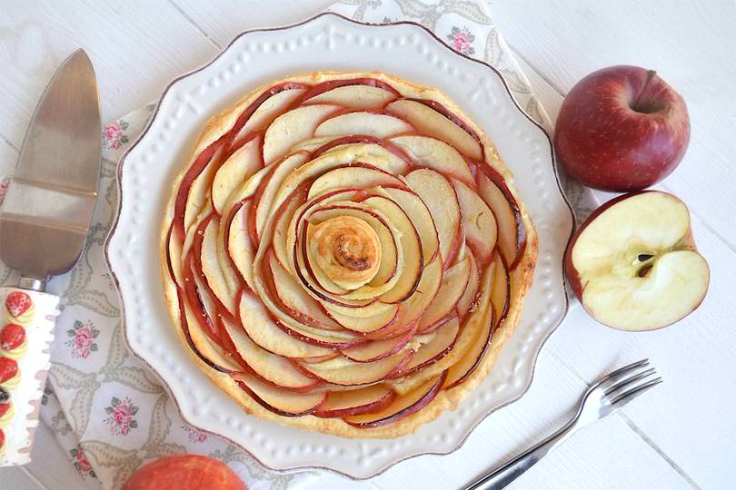 Crostata di mele con pasta sfoglia