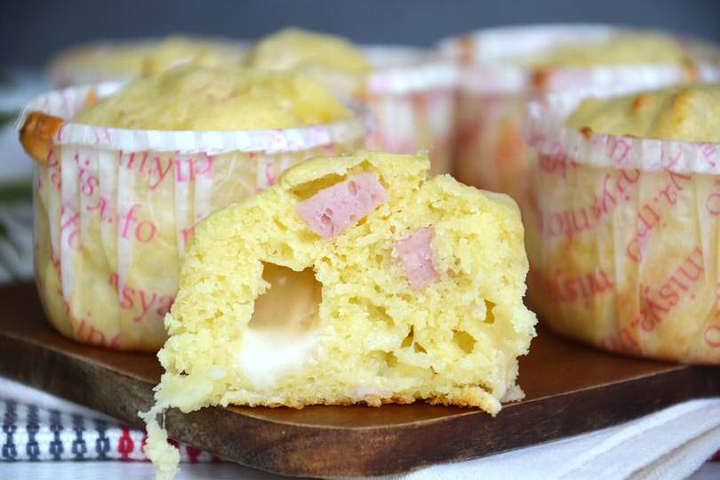 Muffin al prosciutto