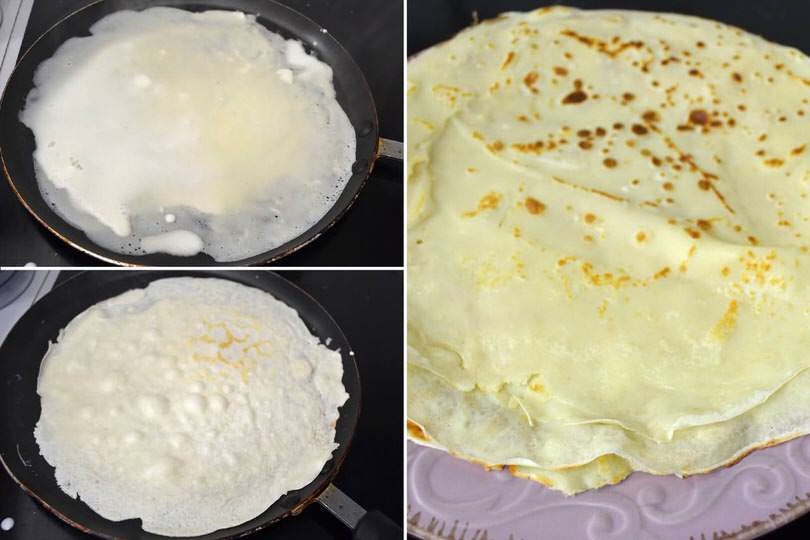 1 cuocere le crepes
