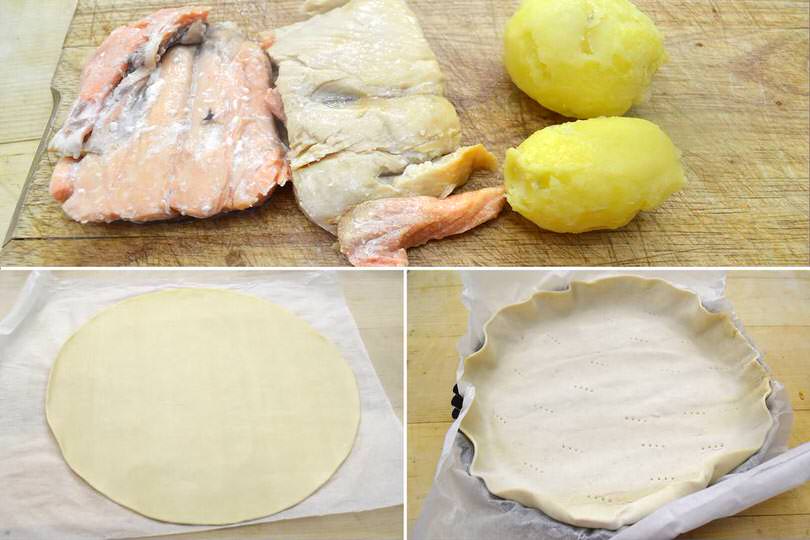1 salmone e pasta sfoglia