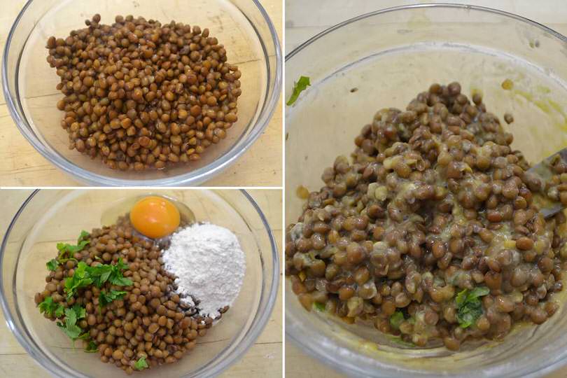 1 impastare lenticchie