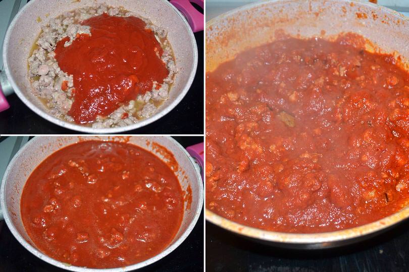 2 aggiungere salsa