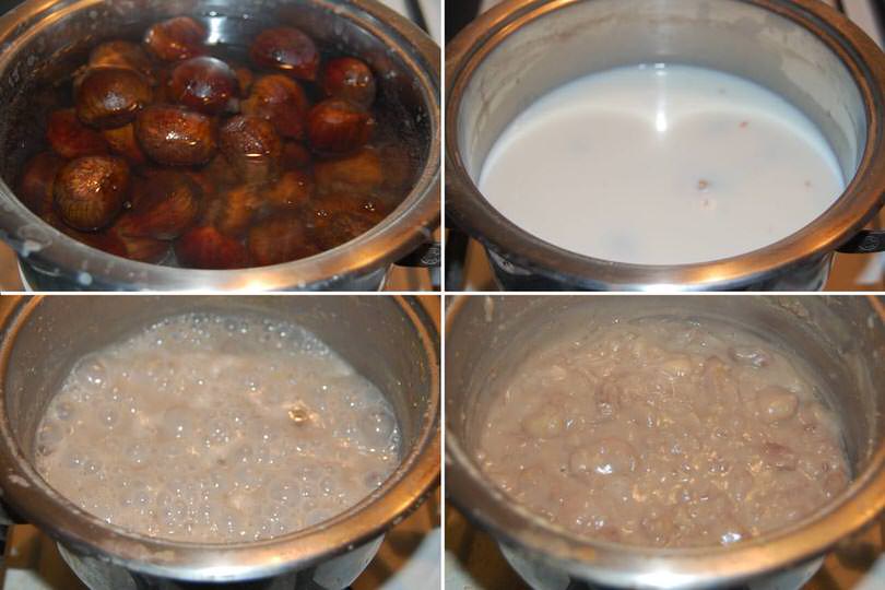 1 cuocere castagne