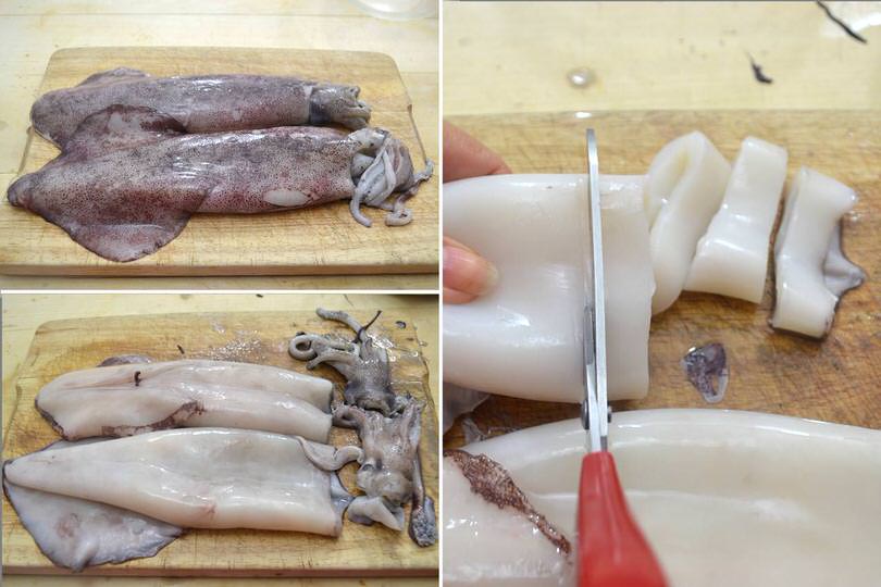 1 tagliare calamari