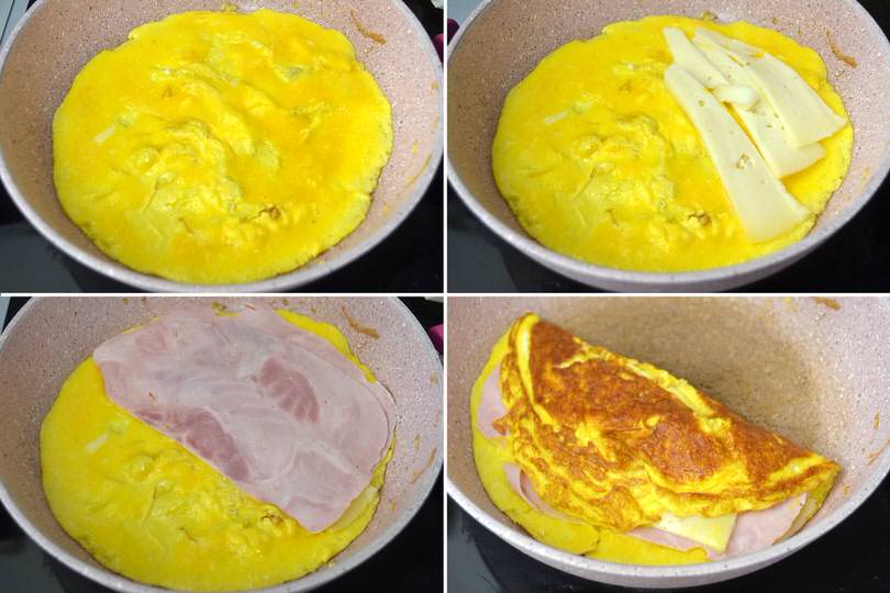2 cocere omelette