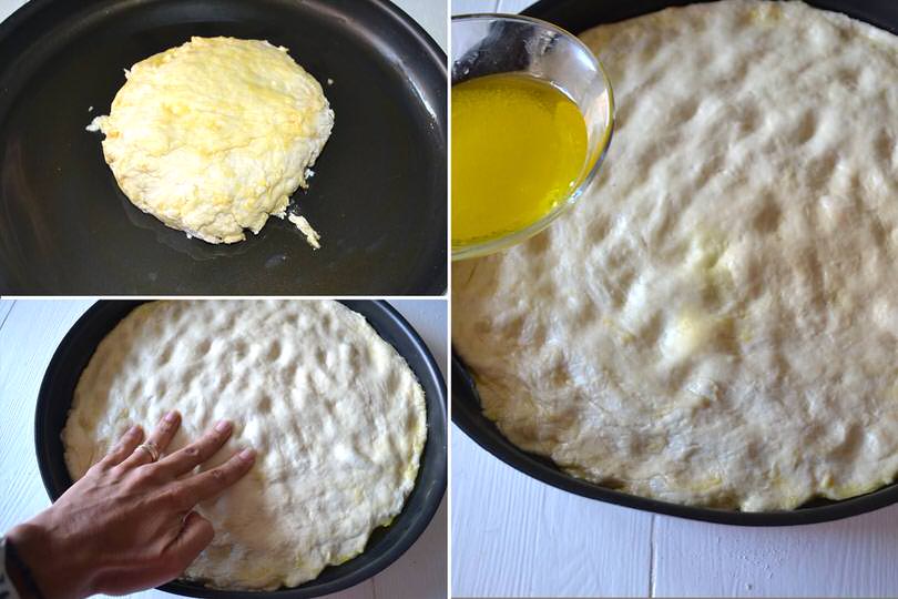 3 stendere focaccia