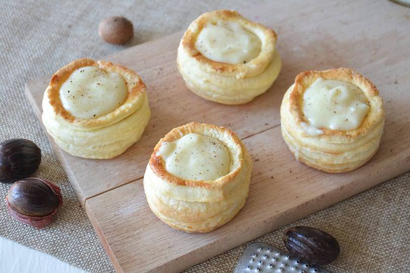 Vol au vent con fonduta