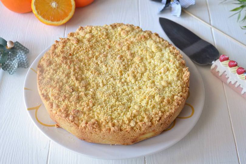 sbriciolata ricotta arance