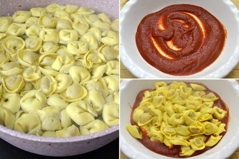 2 cuocere tortellini