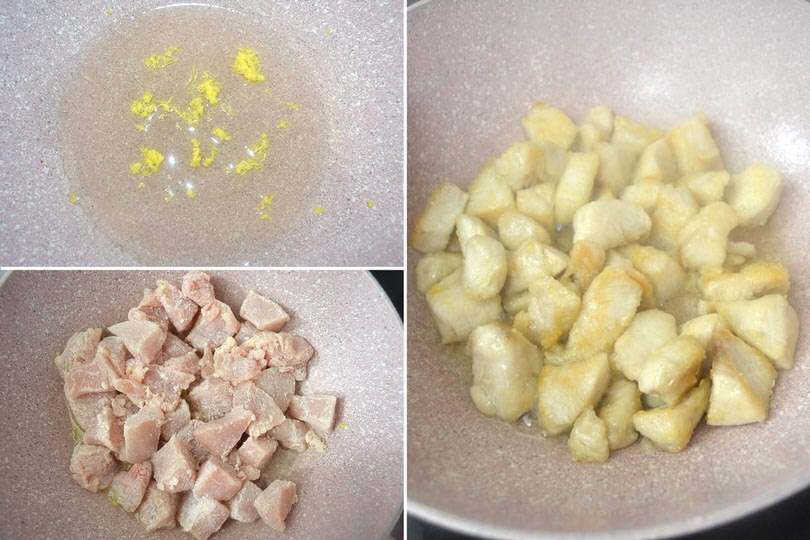 2 soffriggere tocchetti pollo