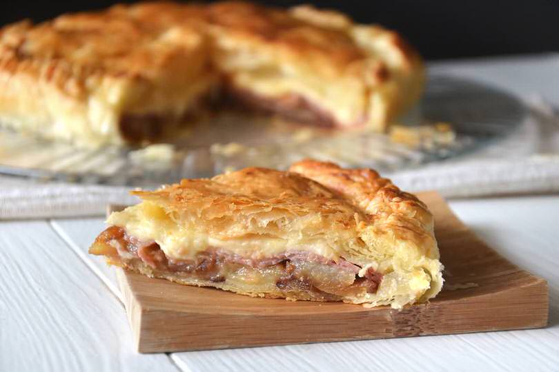 Torta salata patate e speck