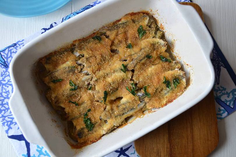Tortino di alici e carciofi