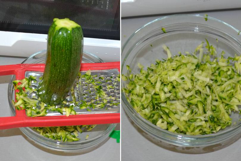 1 grattuggiare zucchine