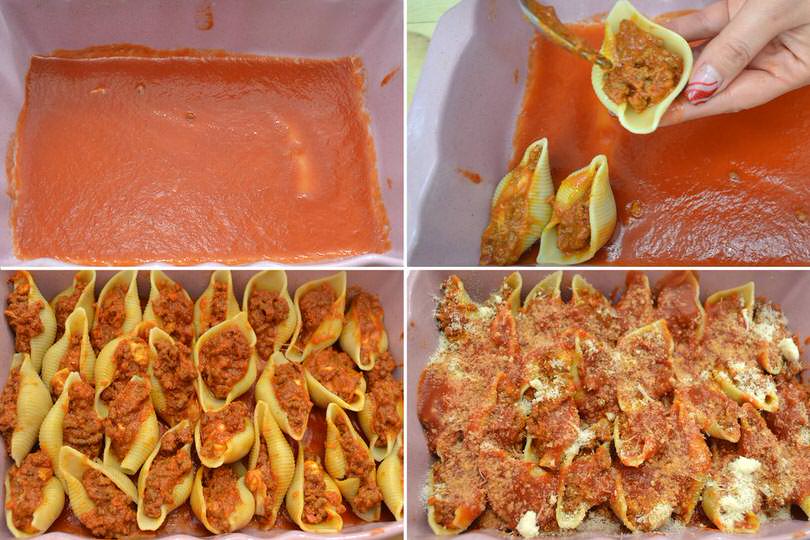 3 riempire conchiglioni