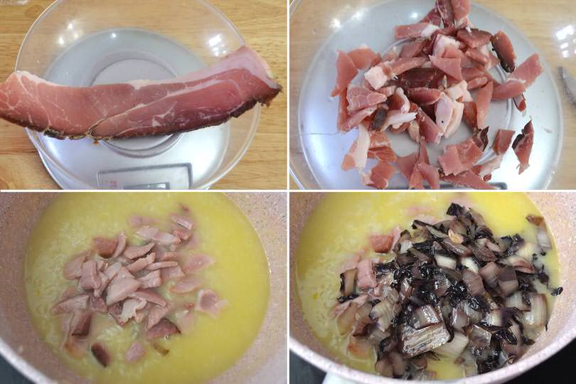 4 aggiungere speck