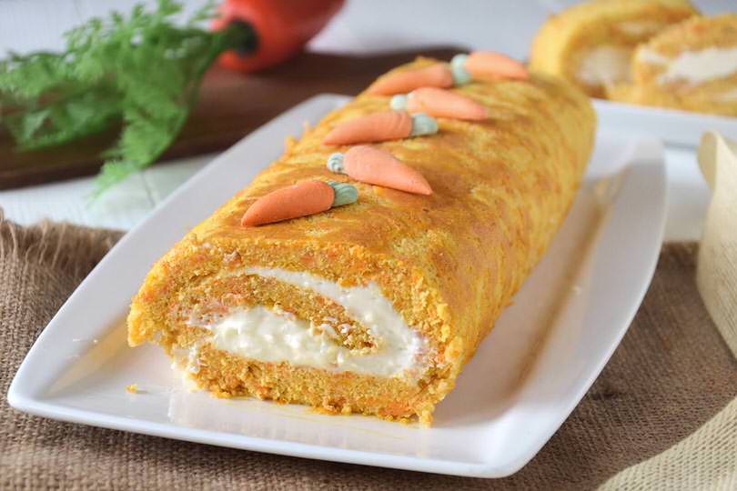 Carrot cake roll