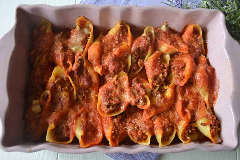 Conchiglioni ripieni al forno