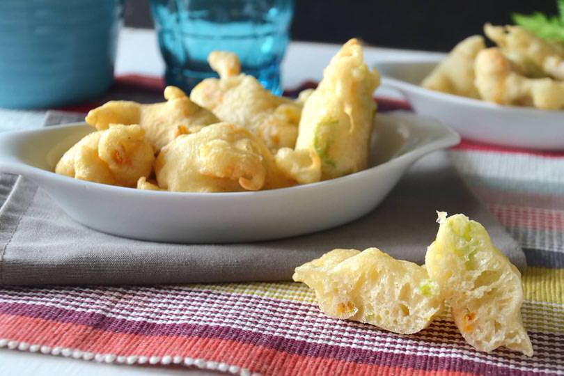 Frittelle di fiori di zucca