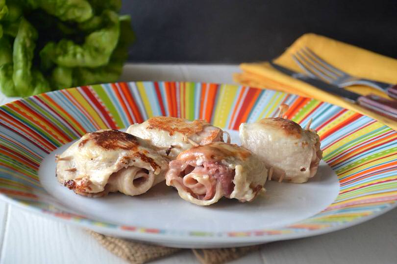 Involtini di pollo prosciutto e formaggio