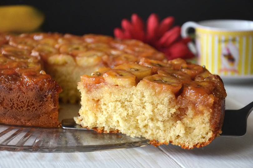 torta banane rovesciata