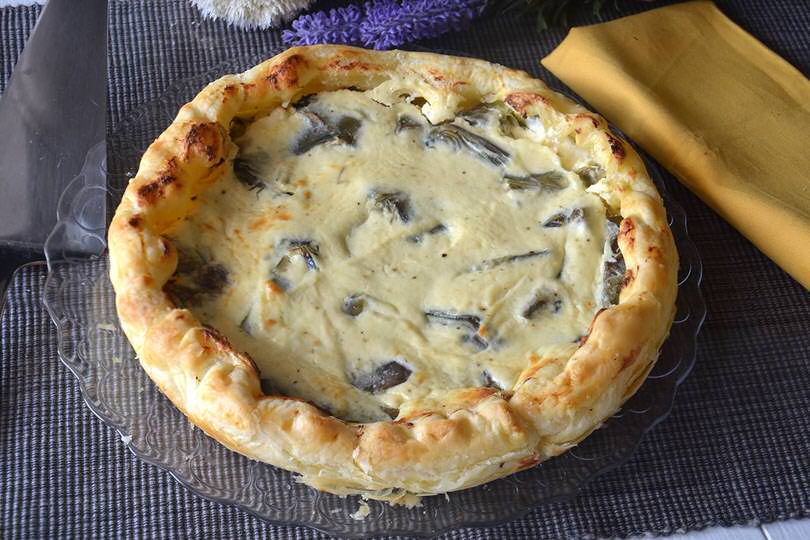 torta salata carciofi e ricotta