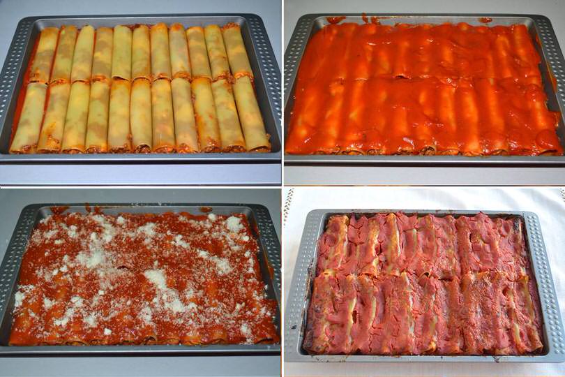 4 cuocere cannelloni