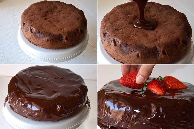 7 glassare e decorare torta
