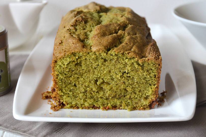 Plumcake al te matcha