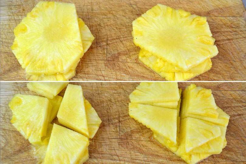 1 tagliare ananas