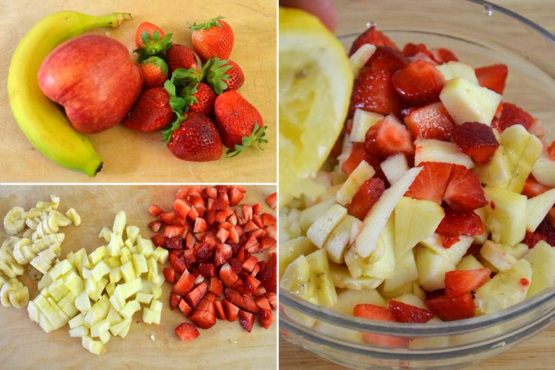 1 tagliare frutta