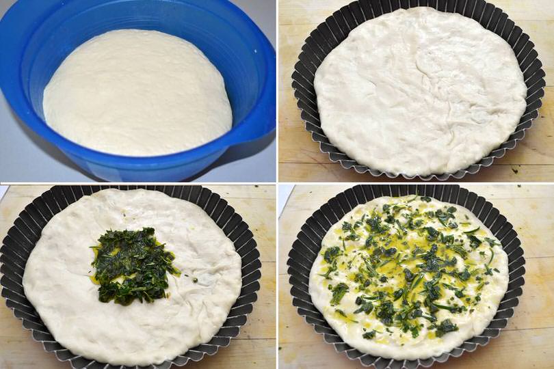 3 stendere focaccia