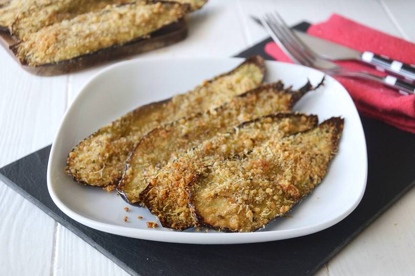 Melanzane impanate al forno