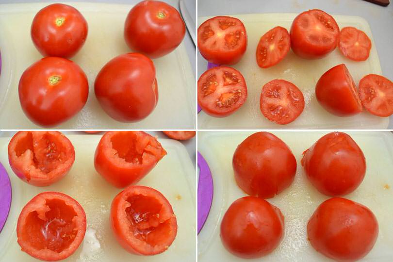 1 svuotare pomodori