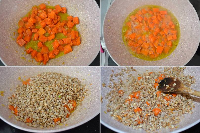 2 aggiungere farro