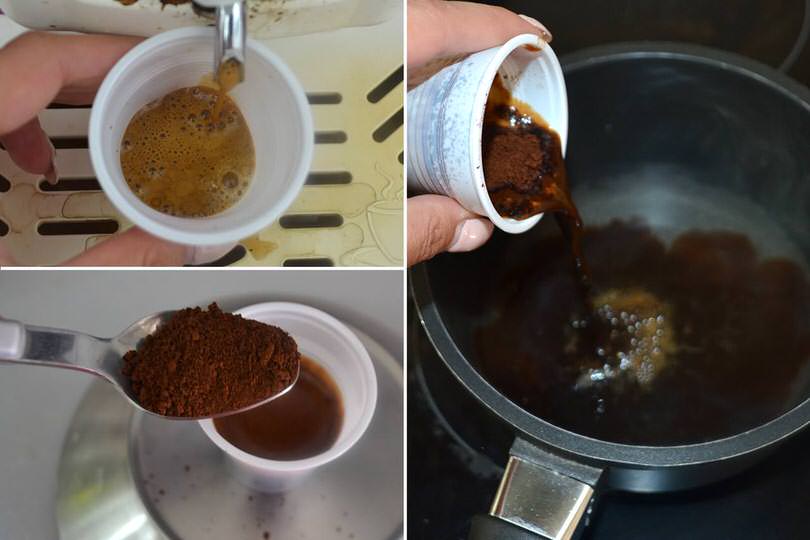3 aggiungere caffe