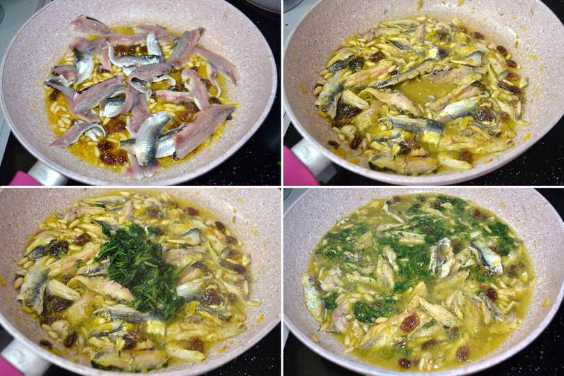 3 aggiungere sarde