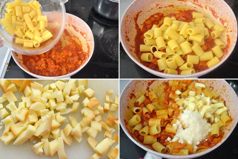 4 aggiungere pasta